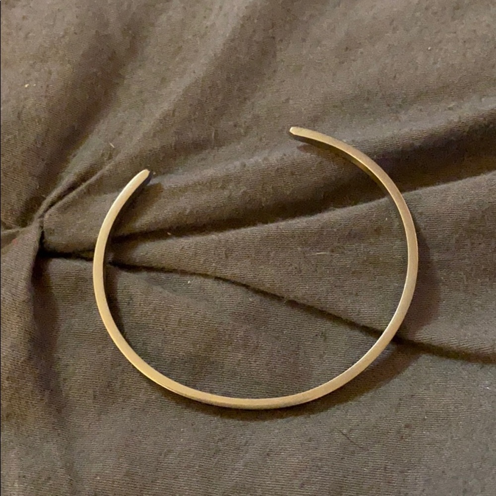 Manrta band sterling silver bracelet